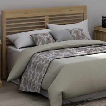 Cabezal y cama de madera a medida