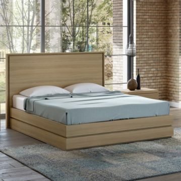 Cabezal y cama de madera a medida