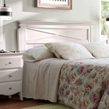 Cabezal y cama de madera a medida