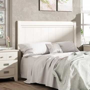 Cabezal y cama de madera a medida