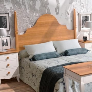 Cabezal y cama de madera a medida