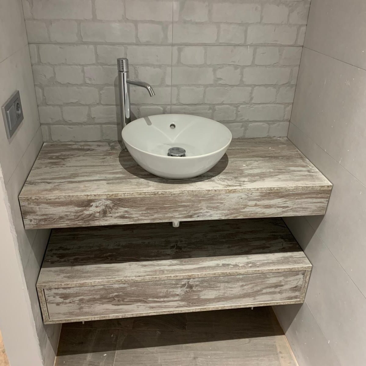 muebles de madera para baños